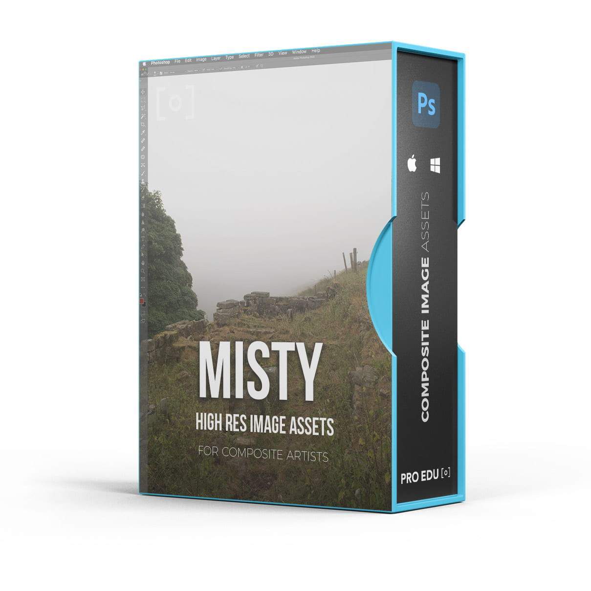 Composite Stock Asset Pack - Foggy Valley Photoshop Assets - PRO EDU PRO EDU PRO EDU