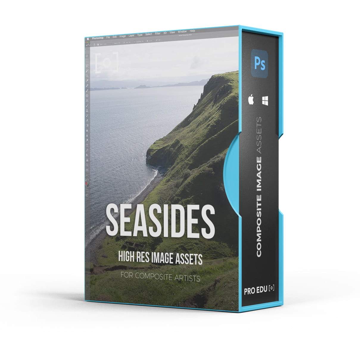 Composite Stock Asset Pack - Rolling Seaside Photoshop - PRO EDU PRO EDU PRO EDU