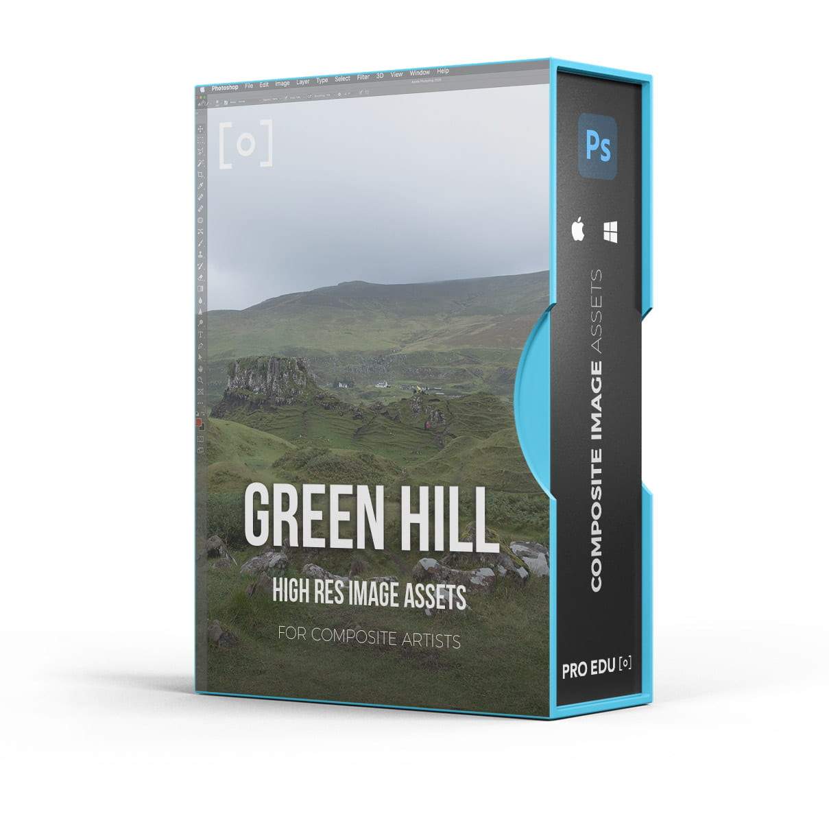 Composite Image Asset Pack - Rolling Hills Photoshop Assets - PRO EDU PRO EDU PRO EDU