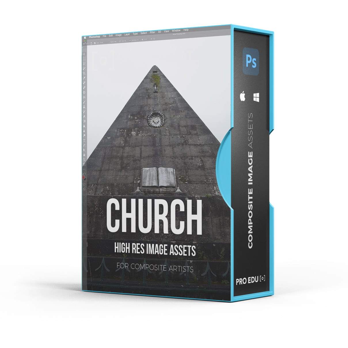 Composite Stock Asset Pack - Cemeteries and Churches- PRO EDU PRO EDU PRO EDU